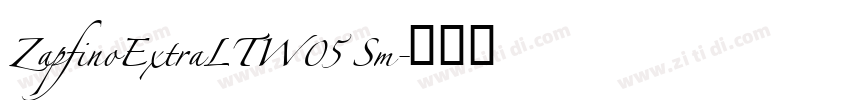 ZapfinoExtraLTW05 Sm字体转换